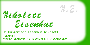 nikolett eisenhut business card